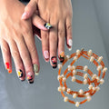Eclectic Art Mix Nails – Bold Floral & Graphic Press-On Set