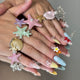 Mermaid Shore Nails – Pastel Seashell Beach Press-On Set