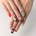 Eclectic Art Mix Nails – Bold Floral & Graphic Press-On Set