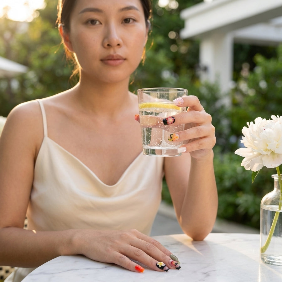 Eclectic Art Mix Nails – Bold Floral & Graphic Press-On Set