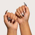 Dark Marble Luxe Press-On Nail Set