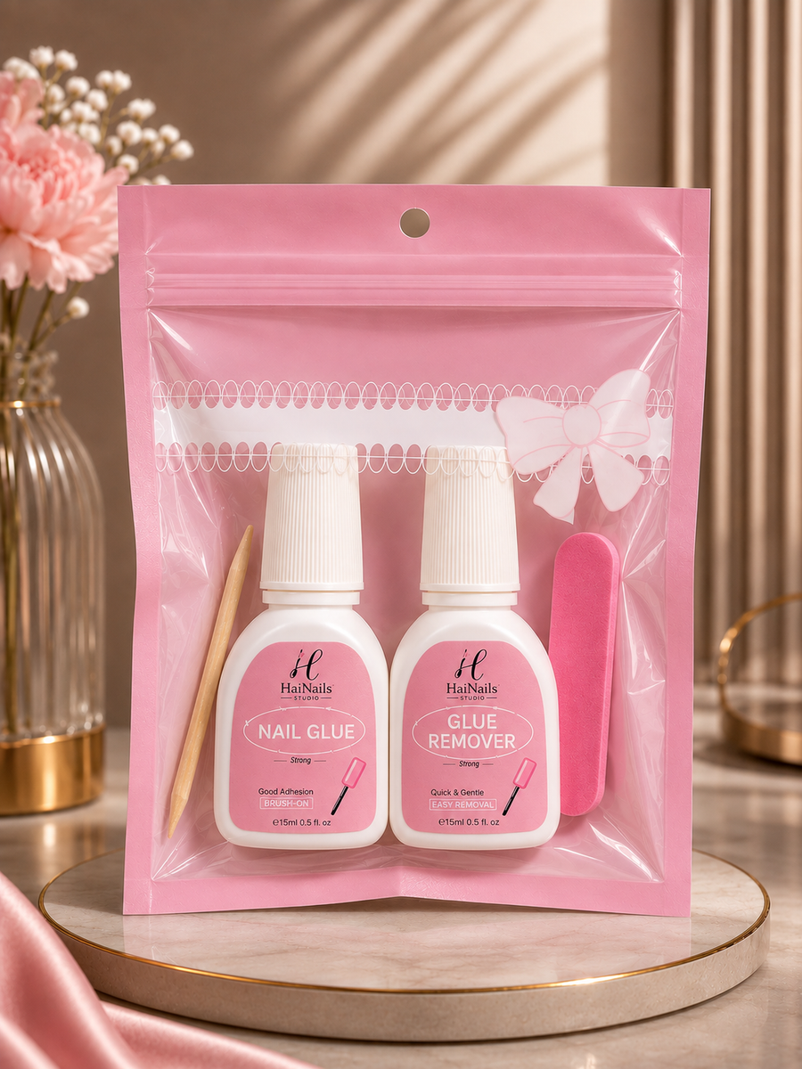 HaiNails Studio Nail Glue and Remover Combo