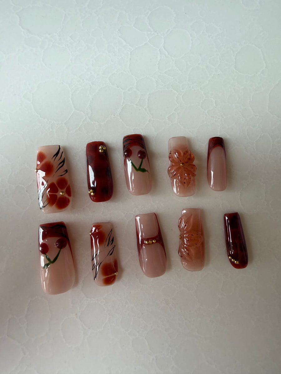 Autumn Botanica Press-On Nail Set