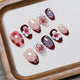 Wineberry Bloom Press-On Nail Set