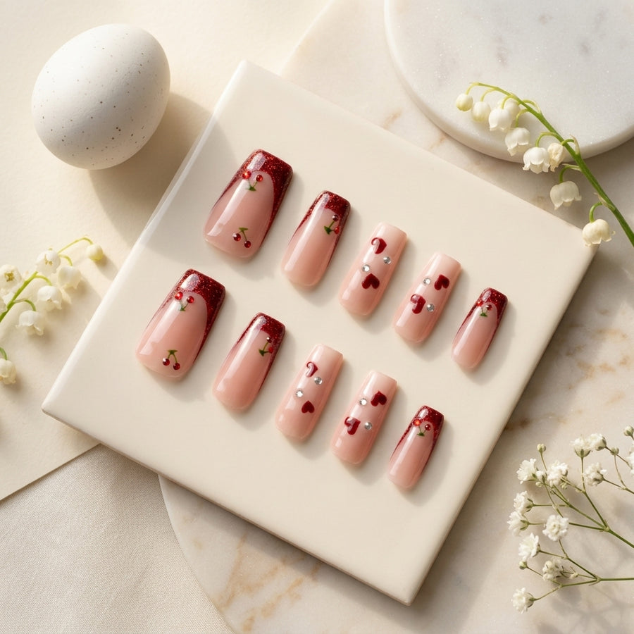 Cherry On Top Press-On Nail Set