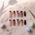 Midnight Blossom Press-On Nail Set