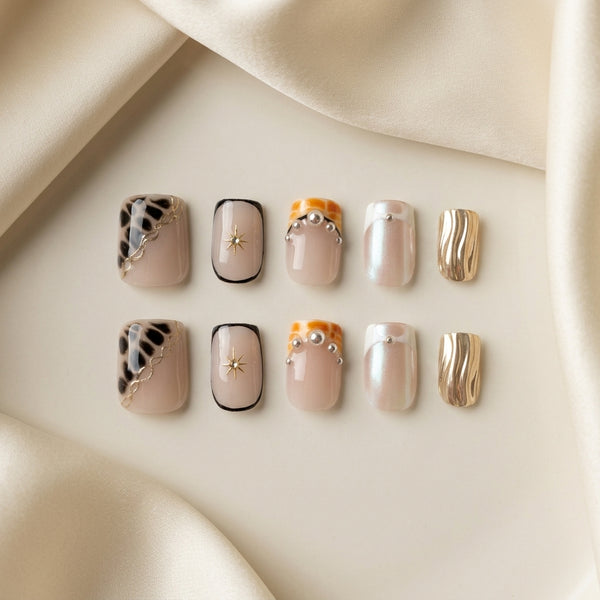 Silver Lining Press-On Nail Set