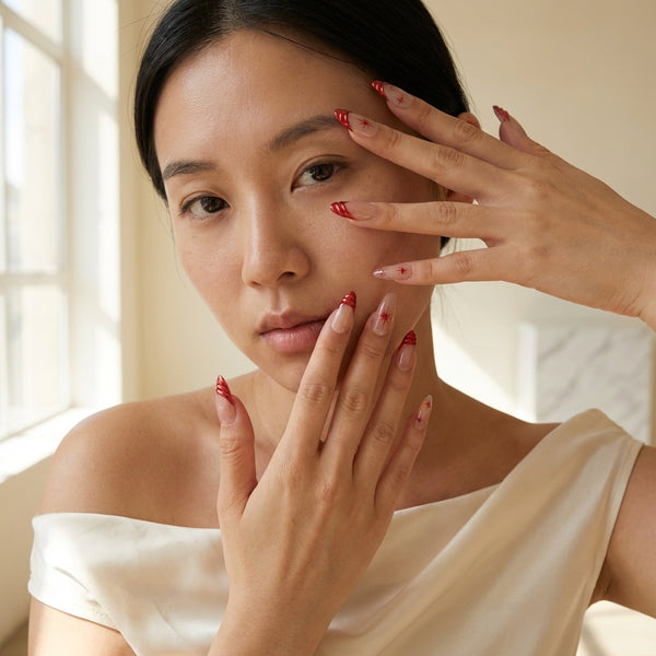 Stellar Red Press-On Nail Set